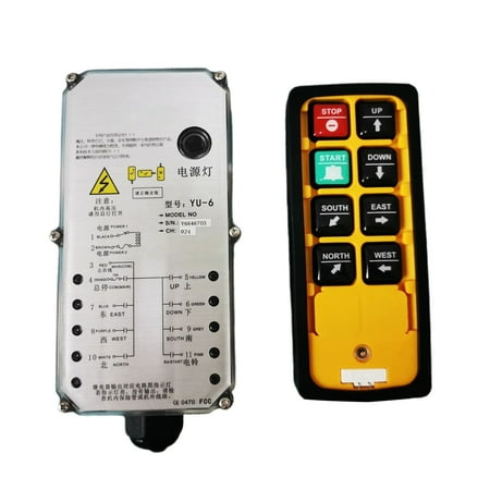 

Feiruifan YU-6A Industrial Remote Control Acid Resistant Professional Fireproof ABS Radio Switch Receiver Controller for Concrete Pump