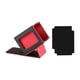 thumbnail image 1 of Caja para baraja de cartas, contenedor para cartas coleccionables, estuche premium para cartas coleccionables, cartas de juego negro rojo, 1 of 9