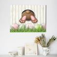 thumbnail image 6 of Balery Brown Bunny Pattern Canvas Decorative Picture – 30x40in Premium Wall Art, Modern Canvas Print for Home Decor（Horizontal）, 6 of 6