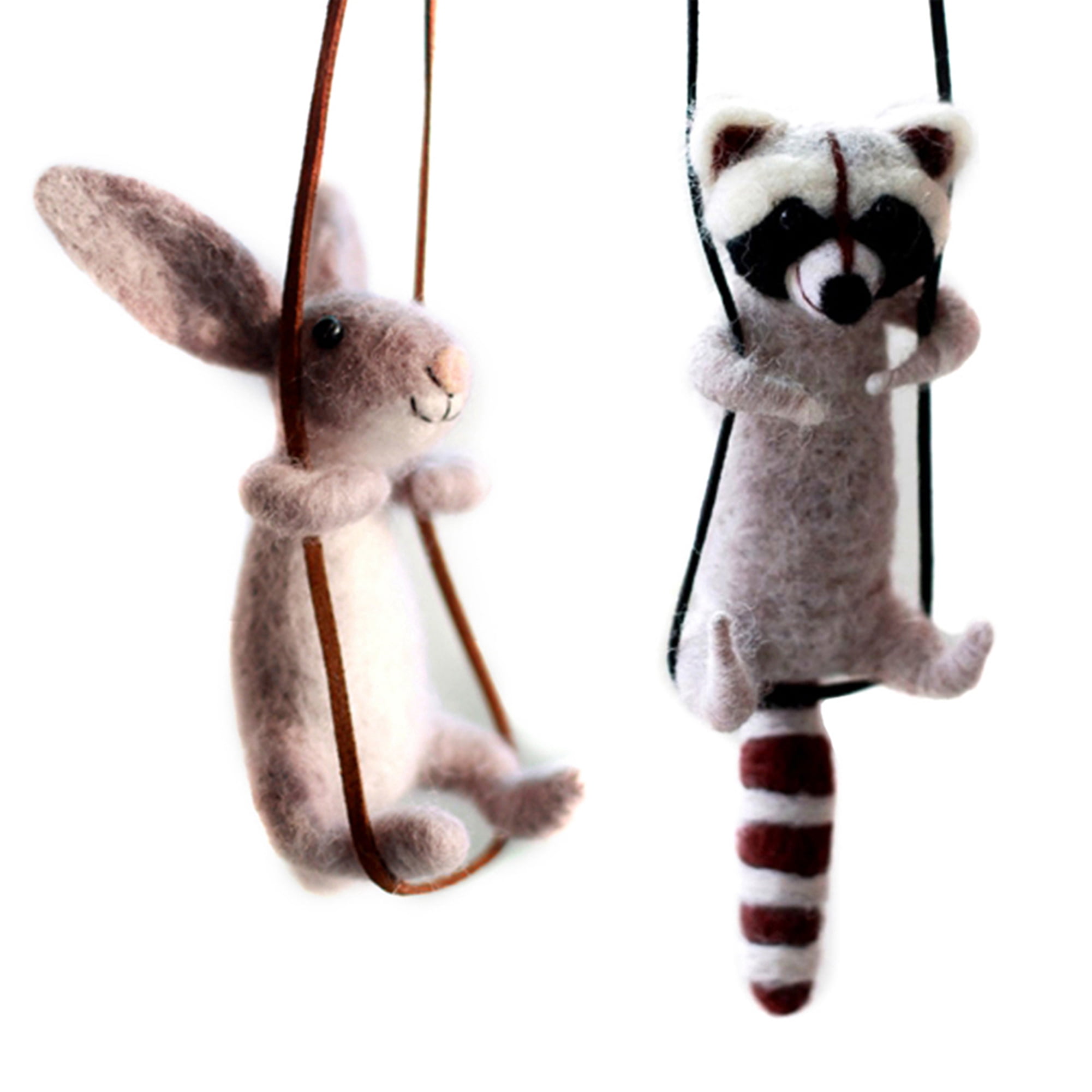 4 Animal Beginner Needle Felting Kits - We Are Friends - 4 inch DIY Craft Kit for Christmas Day
