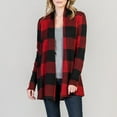 thumbnail image 2 of Cardigan Manteau Tricoté à Manches Longues Ouvert Imprimé Léopard pour Femmes, 2 of 9