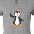 thumbnail image 4 of Inktastic Cute Penguin, Baby Penguin, Penguin with Party Hat Women's T-Shirt, 4 of 5