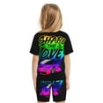 thumbnail image 3 of Share The Love Cute Short Sleeve Pajama Set Sleepwear Soft Pjs Pants Shirt Shorts, 3 of 9