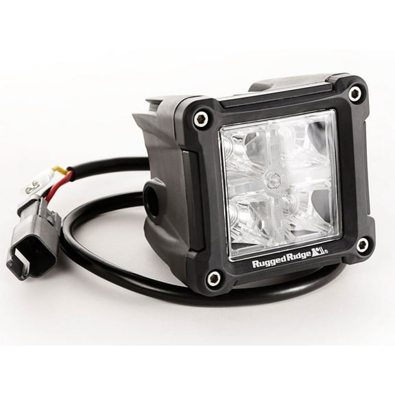 Rugged Ridge by RealTruck Light Kit | 3", LED, Cube, Combo High/Low Beam | 15209.30 | Compatible with zNONE