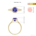 thumbnail image 4 of ANGARA Natural 1.45 ct Tanzanite Twist Rope Split Shank Ring in 14K Yellow Gold for Women (Size-7mm) | December Birthstone, Birthday, Anniversary, Jewelry Gift for Women | Natural Tanzanite Ring, 4 of 8