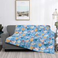 thumbnail image 2 of Naloa Cute Chickens and Flowers Flannel Blankets - Thick and Warm Blanket for Winter, Soft Fuzzy Plush King Blanket for All Seasons40"x30", 2 of 6