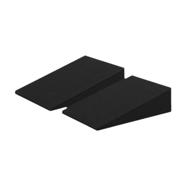 Cojín nivelador de cuña para asiento de automóvil, portátil, cómodo diseño en ángulo, fácil de limpiar 2 piezas