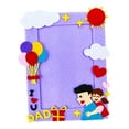 thumbnail image 4 of Cuadro DIY portarretratos, adorno para marco de fotos, decoración del hogar, tela no tejida, marco de ilustraciones para niños, regalos del Día del Regalo de amor, 4 of 8