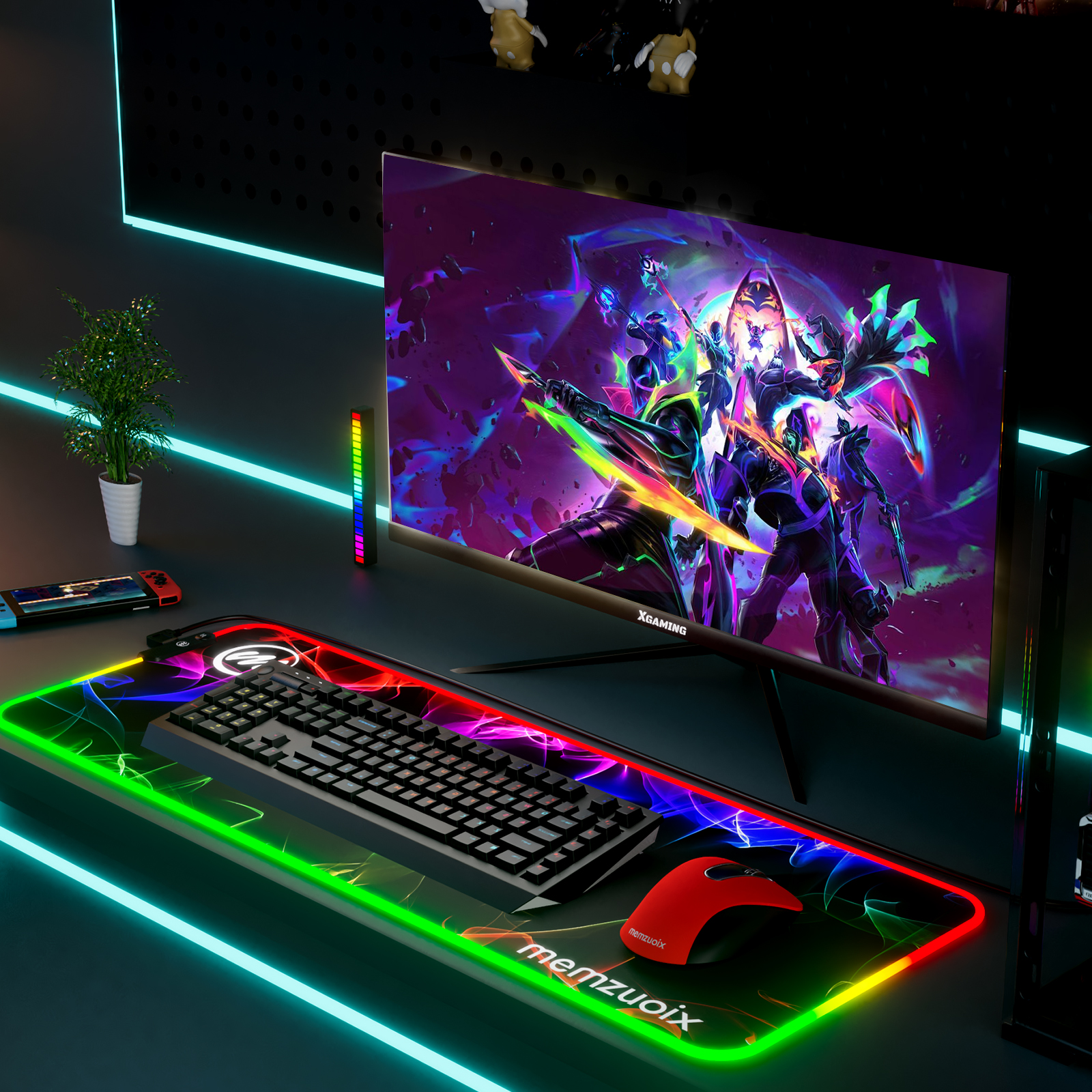 Memzuoix LED RGB Gaming Mouse Pad 31.5x11.8 photo 7