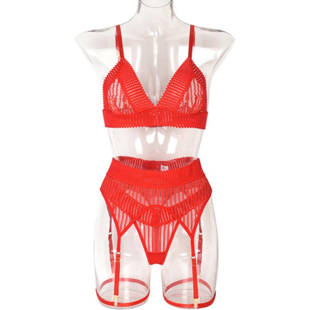 Sexy lingerie passion set bra sexy transparent pajamas see-through