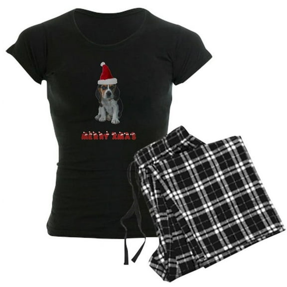 CafePress - Beagle Christmas - Women's Dark Pajamas