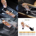 thumbnail image 6 of Jeiento Groovy Vintage 60s 70s Hippie Flower 11 Pack Car Seat Covers for Women, Front Rear Seats Cover Keychain Headrest Cover Cup Coasters Handbrake Cover Gear Shift Cover Auto Acccessories, 6 of 8