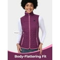 thumbnail image 2 of ORORO Women's Quilted Heated Vest with Battery, Lightweight Heated Chevron Quilted Vest (Purple, XL), 2 of 9