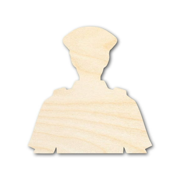 Unfinished Police Officer Shape 5" / 1/8"