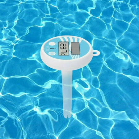 Solar Power Swimming Pool Thermometer, Floating Pool Thermometer, Easy To Read & Shatter Resistant Thermometer For All Outdoor/Indoor Swimming Pools, Spas, Hot Tubs & Ponds