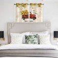 thumbnail image 3 of Sunflower Truck Kitchen Curtains Window Panels, Yellow Floral Summer Botanical Elegant Pastoral Insulated Window Treatment Curtain, Grommet Curtains for Bedroom/Living Room, 2 Piece 52"Wx45"L, 3 of 8