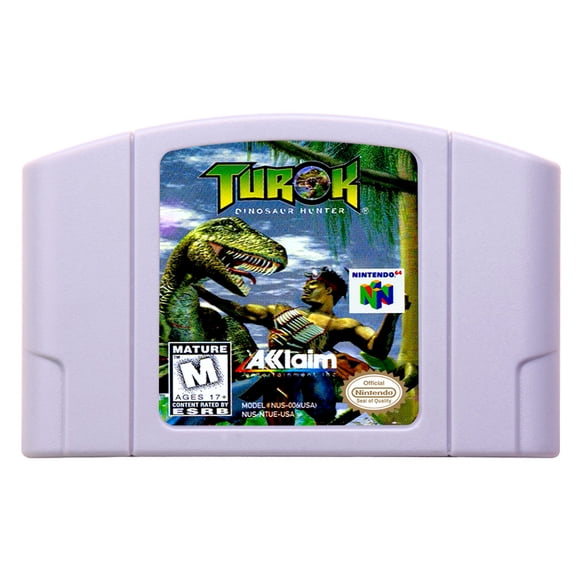 Video Games Compatible for the n64 console, replacement cartridge for Turok - Dinosaur Hunter NTSC