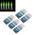 thumbnail image 4 of Luminous Lure String Hooks, Glow in Water Carbon Steel  Luminous Feather Fishing Bait Rigs  For Saltwater 2, 4 of 8