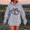 Gray, variant on Brondbend Womans Hoodie Womens Sweatshirt Hoodie Long Sleeved Drawstring Pocket Pullover Print Stylish Loose Fit Tops Ladies Hiking Workout Fall Winter Wear Beige