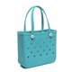 thumbnail image 1 of Bolsas de playa grandes a la moda, cestas de almacenamiento impermeables de goma EVA, bolso de compras de viaje, bolso de hombro para mujer, bolsa de gelatina de Color sólido, 1 of 5