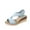 Blue, variant on Women's Summer Size Wedge Fish Mouth Roman Sandals Summer Sandals Blue 36