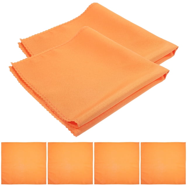 BRIGHTFUFU 6pcs Solid Color Cotton Napkin Reusable Smooth Table Napkins For Home Parties Weddings Restaurants
