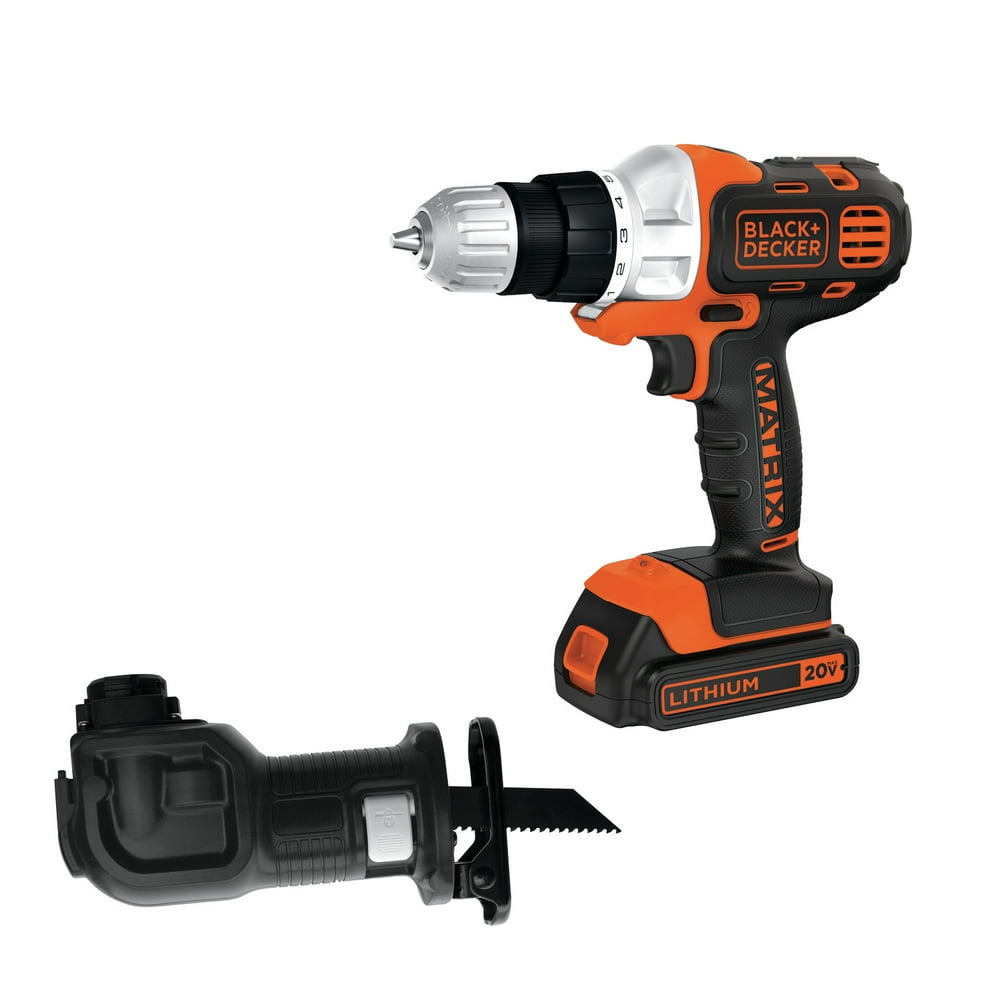 BLACK+DECKER BDCDMT120DRC 20V MAX MATRIX Drill with Bonus Recip