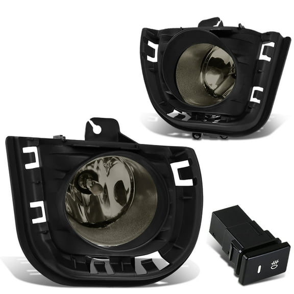 DNA Motoring FL-ZTL-192-SM For 2014 to 2016 Scion tC AGT20 Pair Front Bumper Driving Fog Light Lamp Bezel Switch Smoked Lens 15