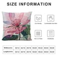 thumbnail image 5 of Nawypu  Decorative Floral Flower Pillow Covers Blue Pink Purple Green Yellow Decor Flower Throw Pillow Covers Cushion Case for Living Room Couch Sofa Patio Outdoor Home Decor, 5 of 5
