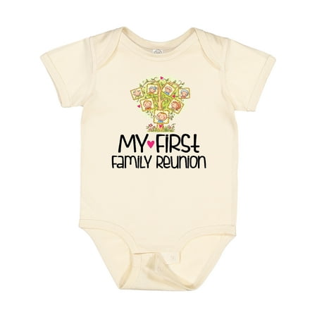 

Inktastic My First Family Reunion Gift Baby Boy or Baby Girl Bodysuit