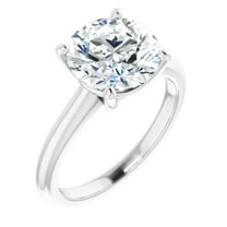 Livia 3 Carat Moissanite Engagement Ring Round Solitaire Design