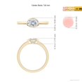 thumbnail image 3 of ANGARA Lab Grown East-West Diamond Solitaire Ring for Women in 14K Yellow Gold (Size-7x5mm| Color-F-G| Clarity-VS) | April Birthstone, Anniversary, Jewelry Gift for Women | Lab-Grown Diamond Ring, 3 of 5