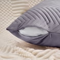 thumbnail image 3 of Unique Bargains Striped Throw Pillow Covers Pack of 2 Gray 18" x 18", 3 of 6