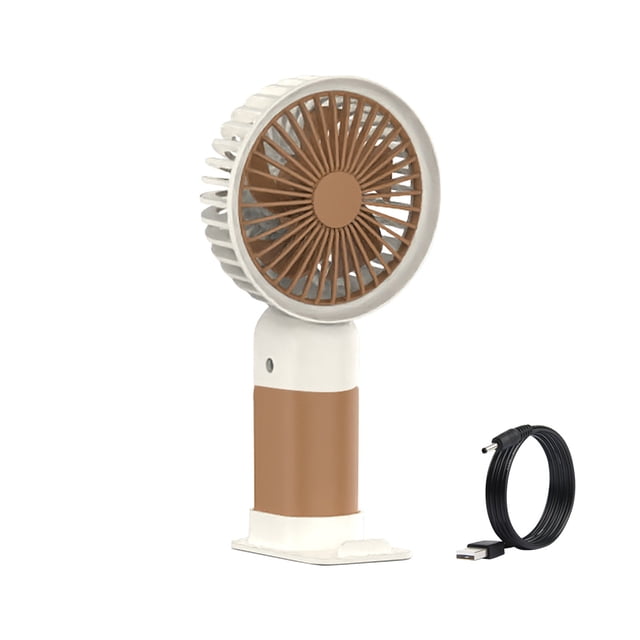 Ventilador Portátil Recargable Nuevo Ventilador Portátil Usb con Base de Ventilador - Secador de Pelo Vertical Mini Escritorio Recargable sin Cepillo Plegable Fácil Almacenamiento Pequeño Ventilador U