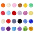 thumbnail image 1 of 24 piezas de hilo de lana decorativo para fieltrar con aguja, suministros portátiles para bricolaje, 1 of 6