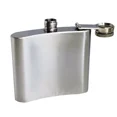 thumbnail image 2 of Stainless Steel Alcohol Pocket Flask With Portable Funnel 3.1"H*3.5"W Portable, 2 of 6