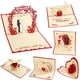 thumbnail image 2 of Tarjeta de amor emergente 3D, tarjetas de felicitación de aniversario de invitación de boda del Día de San Valentín para parejas, esposa, marido, regalo con sobres, 2 of 5