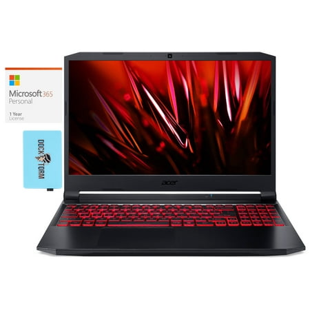 Acer Nitro 5 AN515-57 Gaming/Business Laptop (Intel i7-11800H 8-Core, 15.6in 144Hz Full HD (1920x1080), Win 11 Pro) with Microsoft 365 Personal , Dockztorm Hub