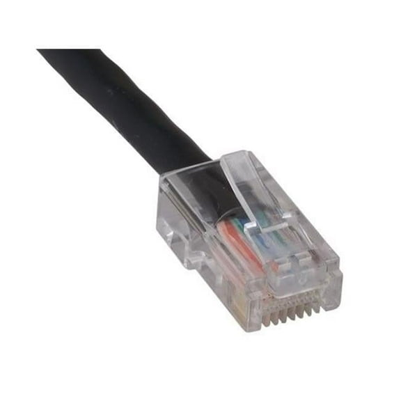 Sanoxy SNX-CBLR-C5102-1050 50 ft. Cat5e 350 MHz UTP Assembled Ethernet Network Patch Cable, Black