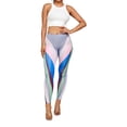 thumbnail image 4 of 2Chique Boutique Women's Multicolor Print Full Length Leggings, 4 of 7