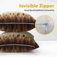 thumbnail image 3 of Fall Misty Forest Throw Pillow Covers 18x18 Inch Set of 2 Brown Mountain Woodland Decorative Pillow Cases Nature Pine Trees Farmhouse linen Square Cushion Cover for Home Sofa Couch Bed Patio, 3 of 6