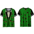thumbnail image 6 of Ounisa Funny World Women's Holiday Tuxedo T-Shirts Graphic Short Sleeve Novelty Party Costume Top, 6 of 7