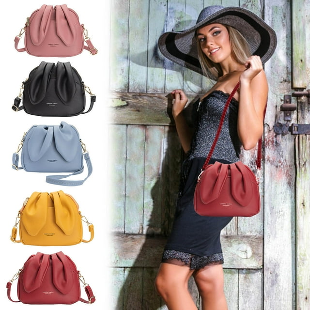 Xihbxyly Minibolso de Red Rojo Moderno, Diseño de Bandolera de Piel Suave, Cierre Magnético con Orejas, Práctico Compañero de Viaje, Ideal para Ir de Compras y para Tus Artículos Diarios. Tamaño: 20
