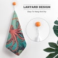thumbnail image 5 of Red Octopus Towels for Bathroom, Kitchen, Gym, Towels, Soft, Highly Absorbent, Hanging Towel with Hanging Eyelet, 5 of 8