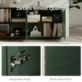 thumbnail image 5 of 59" Sideboard Buffet Cabinet With Storage,Modern Accent Storage Cabinet With 4 Doors & Shelves ,Wood Coffee Bar Table Consolefor Living Room,Dining Room,Hallway, 5 of 8