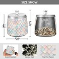 thumbnail image 2 of Yayeee Ashtray with Lid for Cigarette Smokeless Stainless Steel Home Ash Holder, Small Pink Pattern, 2 of 7