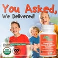 thumbnail image 5 of Vital Rise Organic Kids Immune Support Chewable Tablets, Sugar-Free Grape Flavor, Vitamin C, Vitamin D3, Zinc & Elderberry, USDA Organic, Vegan Supplement for Kids Ages 4+, 5 of 9