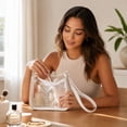 thumbnail image 7 of Stadium Approved Clear Crossbody Bag for Women, Waterproof PVC Transparent Shoulder Purse Lightweight Tote for Concert Sports Travel Beach, 7 of 7