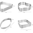 thumbnail image 2 of DIY French Dessert Bakeware Cutter Tart Ring Set Cake Mold Tart Ring Silicone Perforated Mousse Circle, 2 of 8