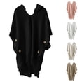 thumbnail image 3 of Ticikt Women's Knit Shawl Wraps, Knitted Poncho Cape Open Front Cardigan Sweater with Tassel for All Season,Color:Pink, 3 of 4